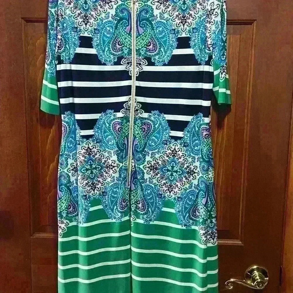 Eliza J Women’s Paisley Dress Multicolor Size 10 - Picture 3 of 12